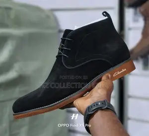 Clarks Black Heritage Lace Boot