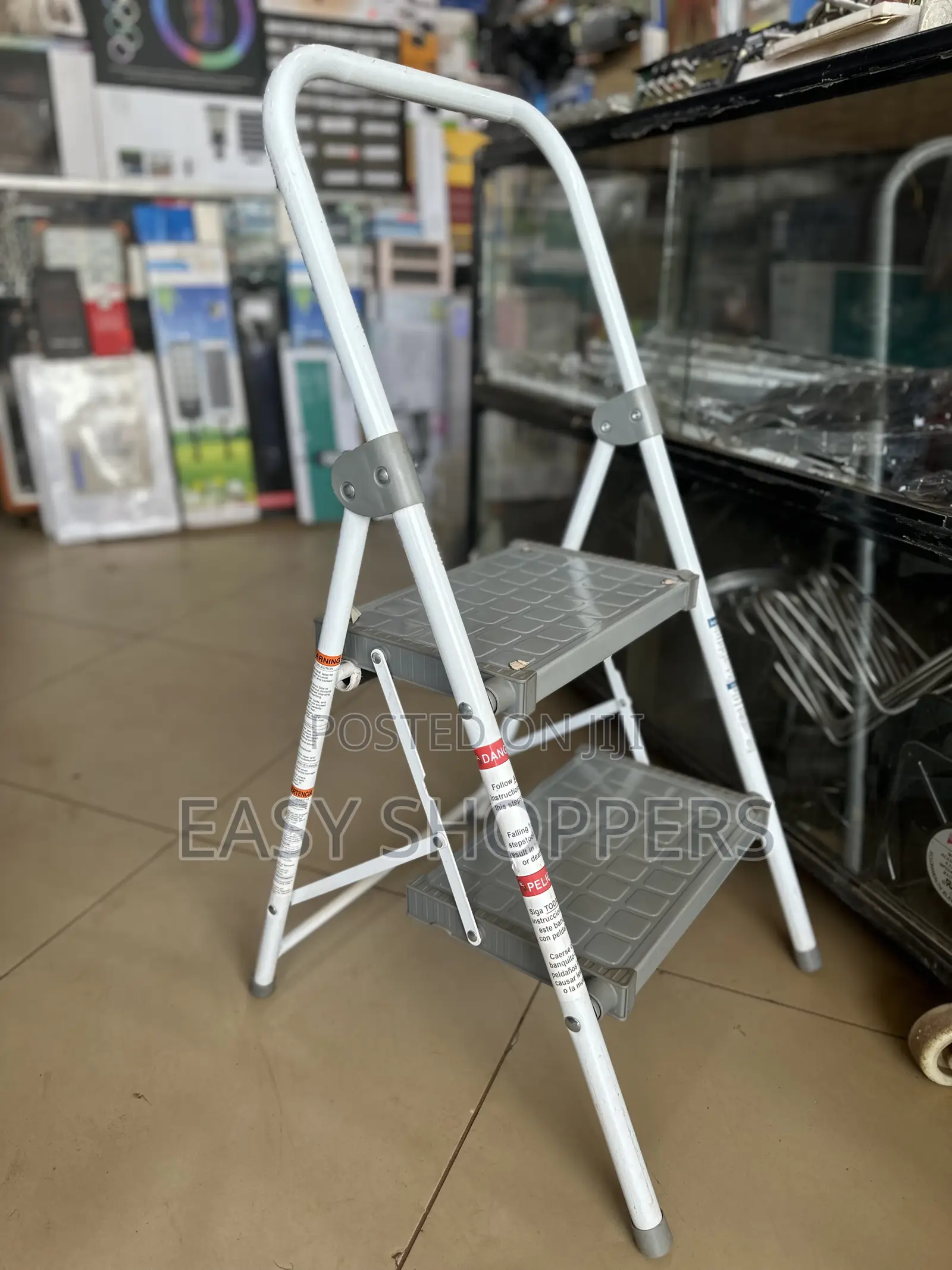 2-Step Folding Step Ladder Commonly Used for Household and Shops