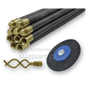 12-Piece Universal Drain Cleaning Rod Set Rods With Brass Connectors