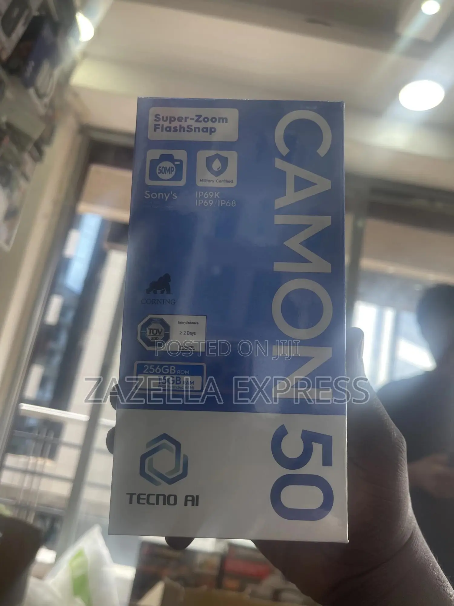 New Tecno Camon 50 256 GB Blue