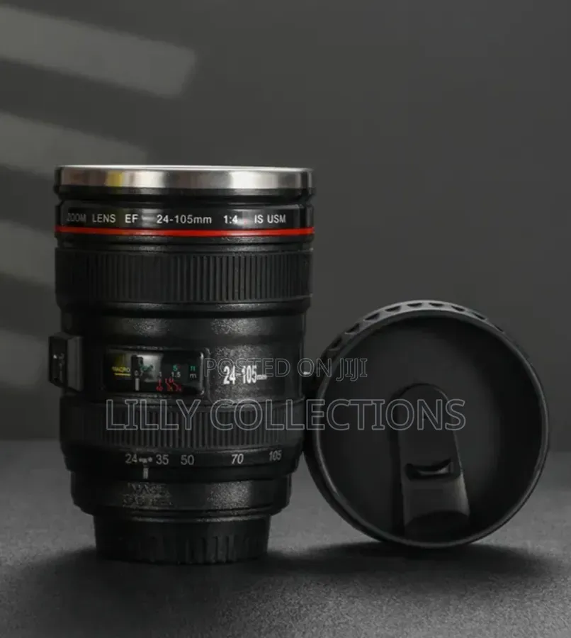 Simple Plastic Camera Lens Mug