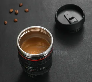 Simple Plastic Camera Lens Mug