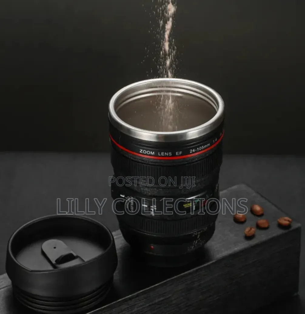 Simple Plastic Camera Lens Mug
