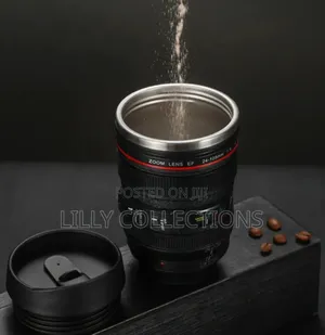 Simple Plastic Camera Lens Mug