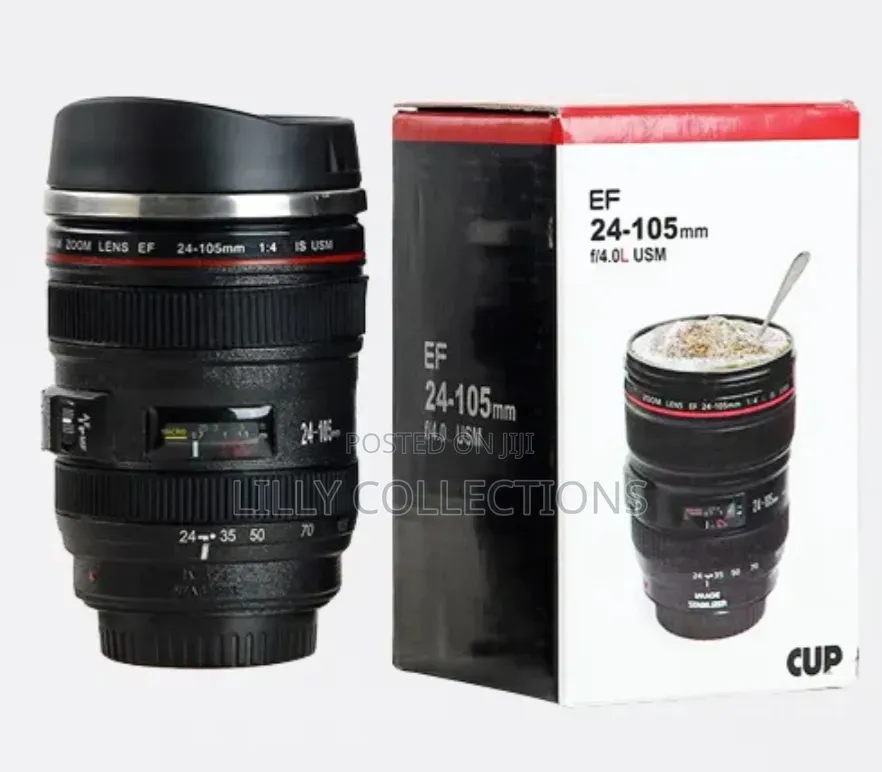 Simple Plastic Camera Lens Mug