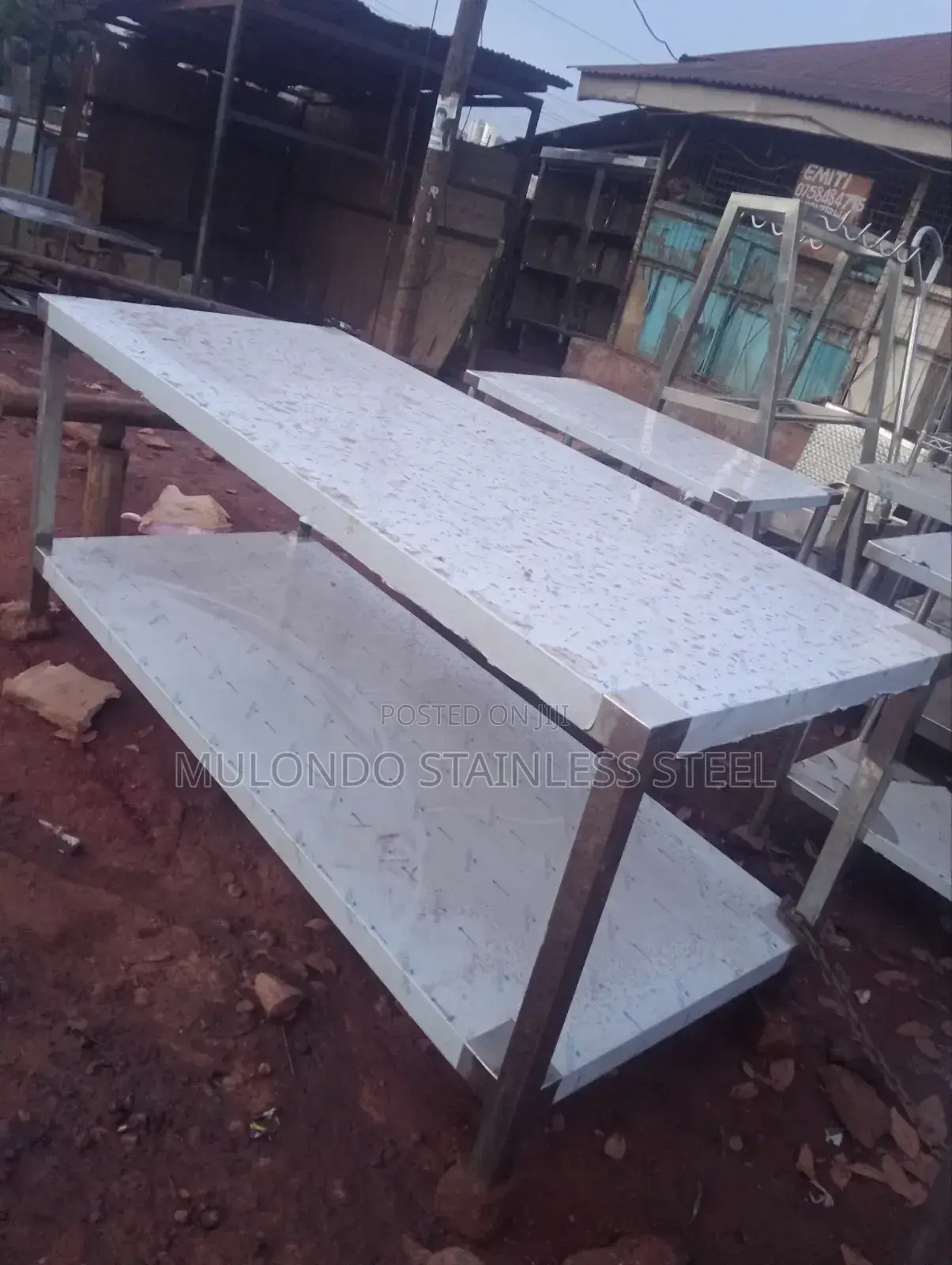 Commercial Stainless Steel Working Table Double