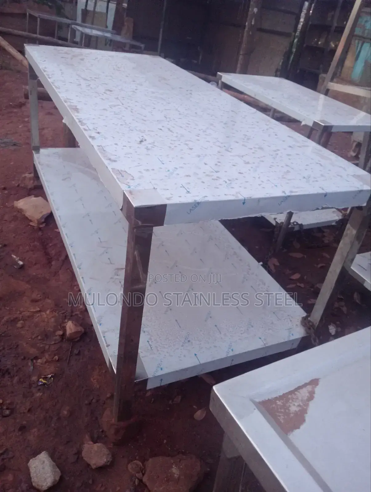Commercial Stainless Steel Working Table Double