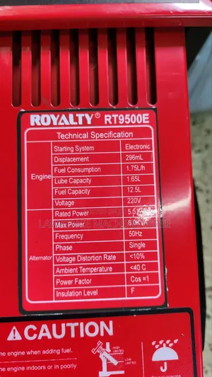Diesel Generator 6kva Rt 9500e