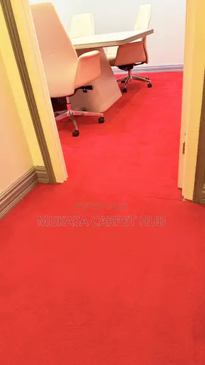 Soft Fluffy Red Carpet – Warm Cozy Feel