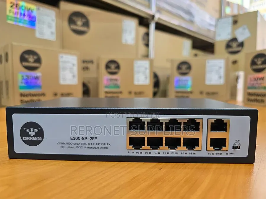 Commando 8port 10/100mbps Poe Switch