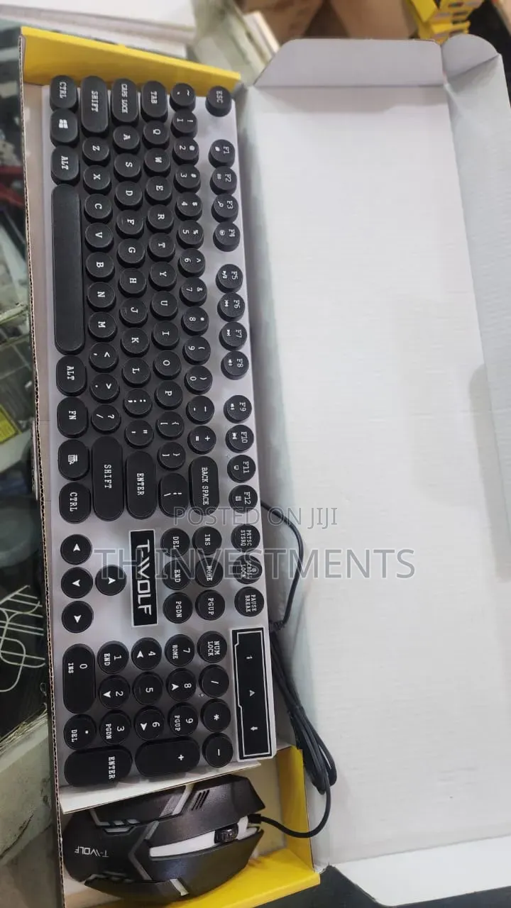 Gaming Mouse and Keyboard Combo With RGB Lighting Lights Gtx350