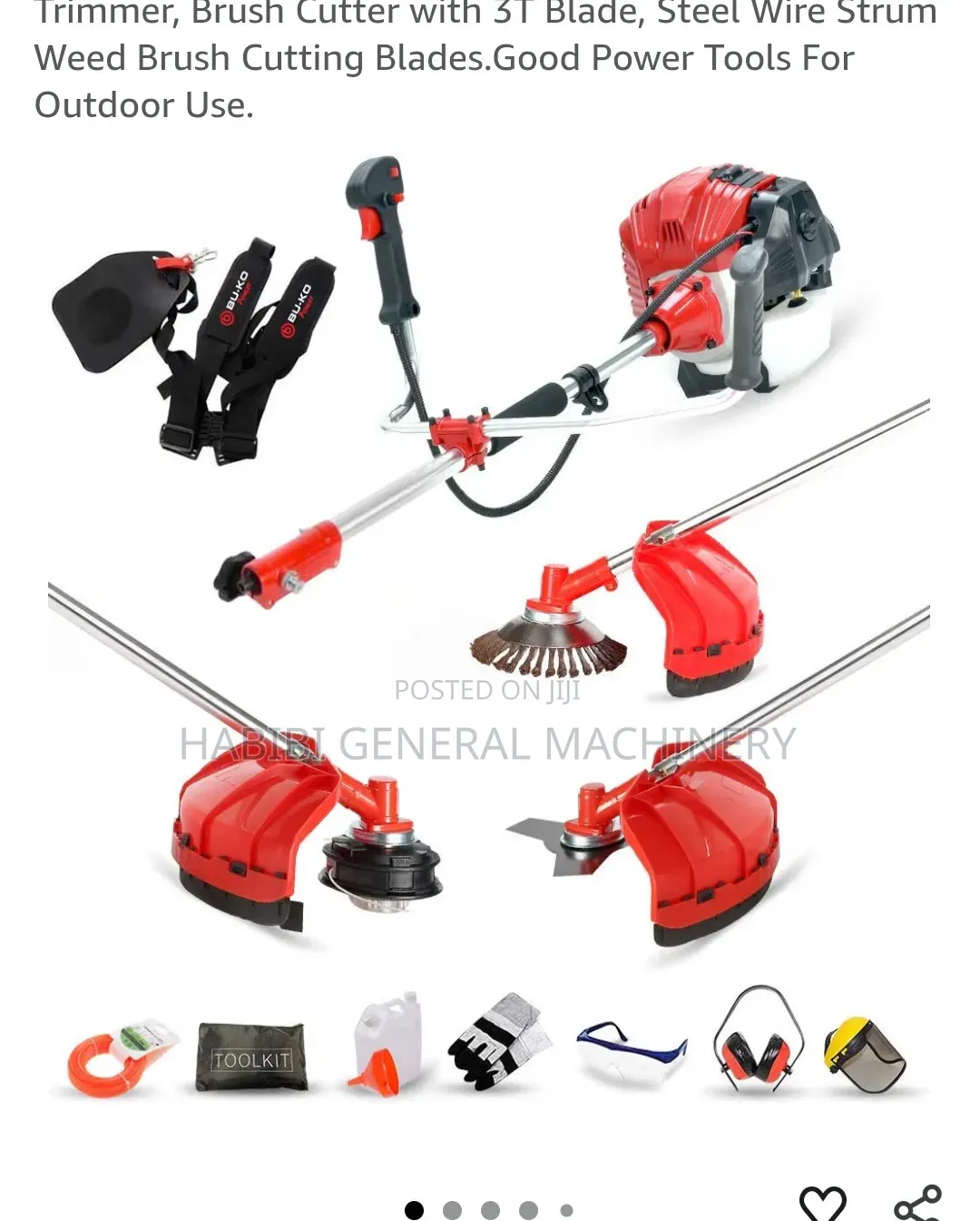 Gasoline/Petrol Powered 2 Stroked Brush/Grass Cutter