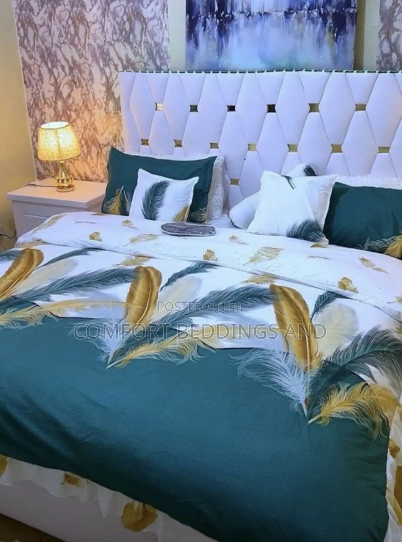 Ten Pieces Feathers Duvet Green