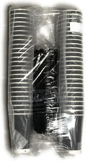 Black and White Disposable Coffee Cups 25pcs,