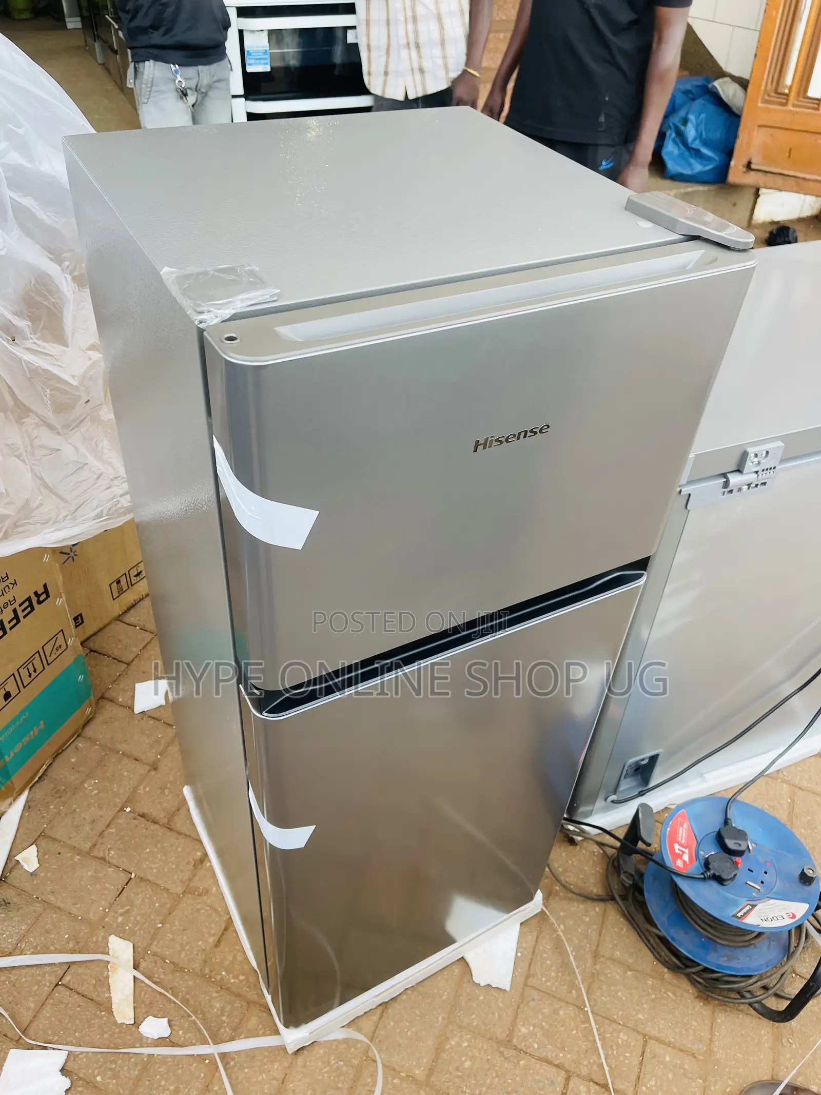 Low Power Consumption 160l Hisense Double Door Refrigerator