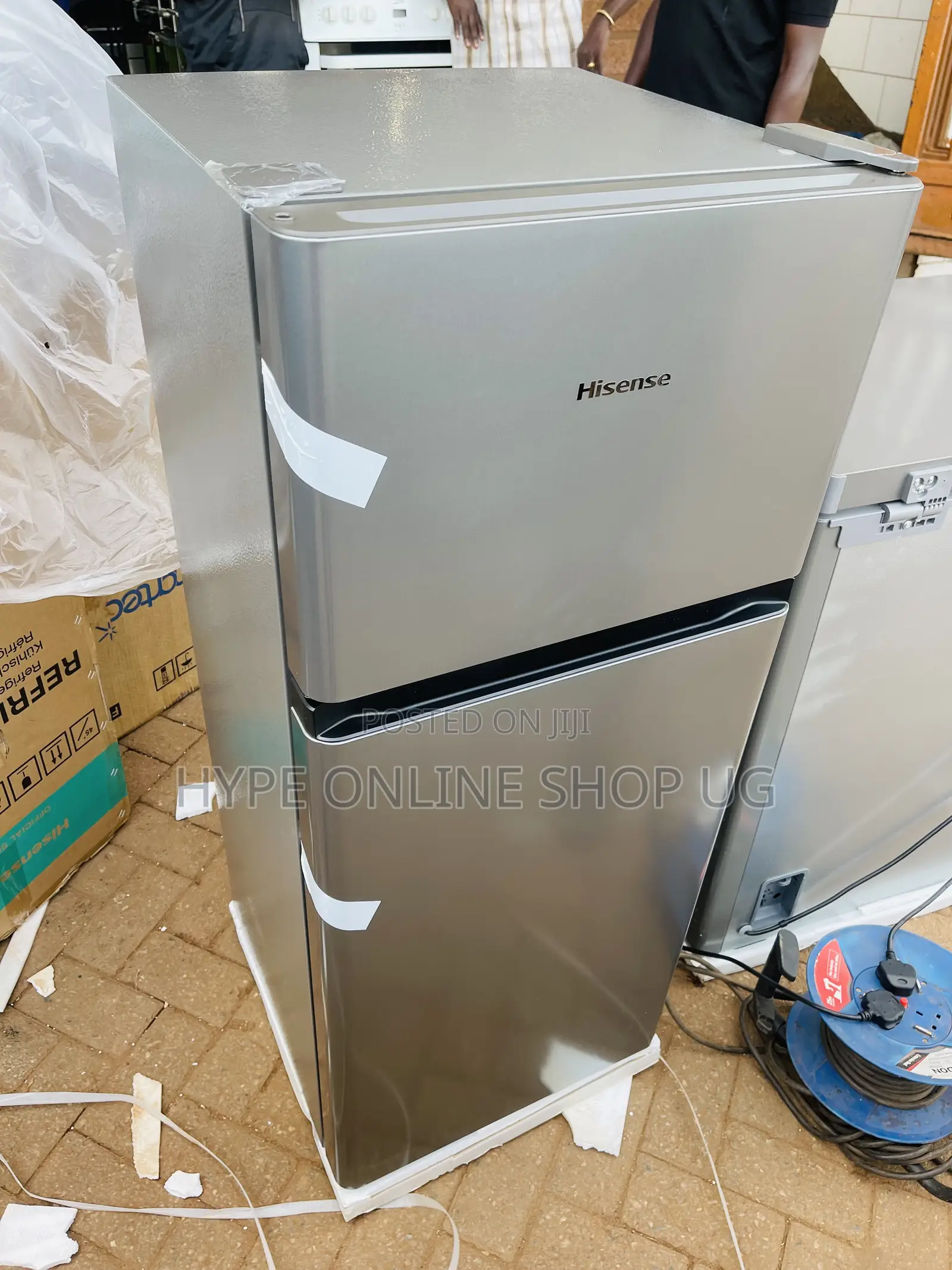Low Power Consumption 160l Hisense Double Door Refrigerator