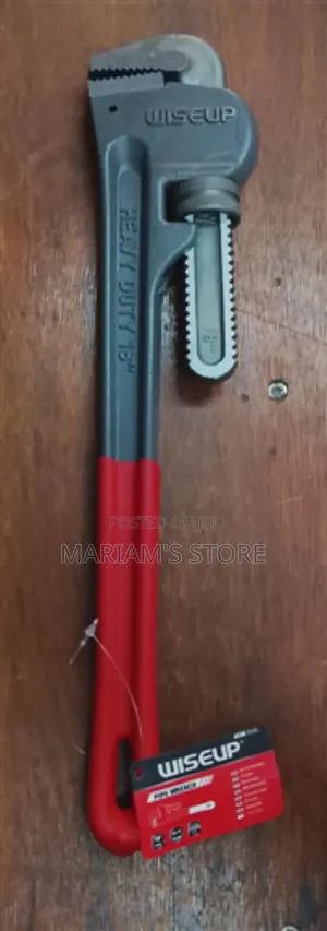 Wiseup Branded Heavy-Duty Pipe Wrench,