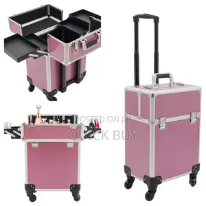 Portable Traveling Makeup Trolley Case