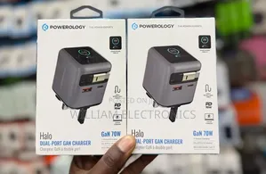 Powerology Halo Dual - Port Gan Charger