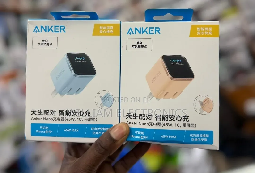 Anker Nano 45w Usb - C Fast Charger With Smart Digital Display
