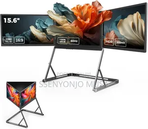 V2com 15.6" Triple Laptop Monitor Extender FHD 1080p Ips – Portable