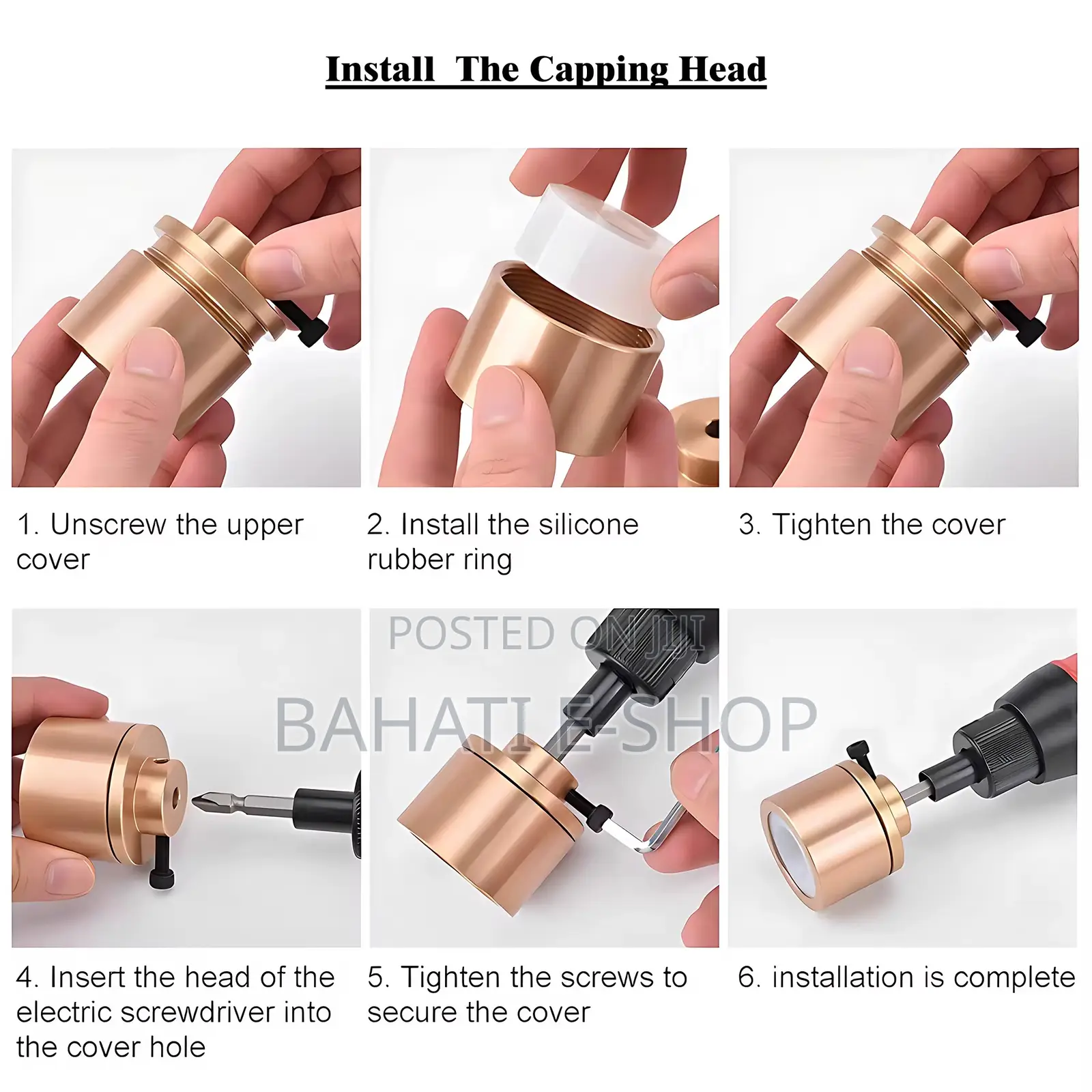 Electric Handheld Bottle Capper – 10–50mm
