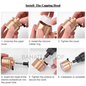 Electric Handheld Bottle Capper – 10–50mm