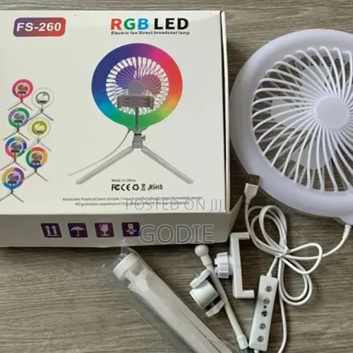 Led Fan Ring Light, a Multi-Functional Device