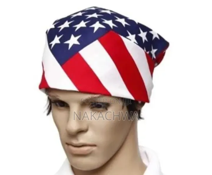 12 Pieces American Flag Bandana