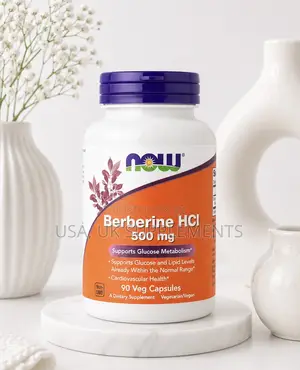 Now Berberine HCL 500mg 90 Veg Capsules