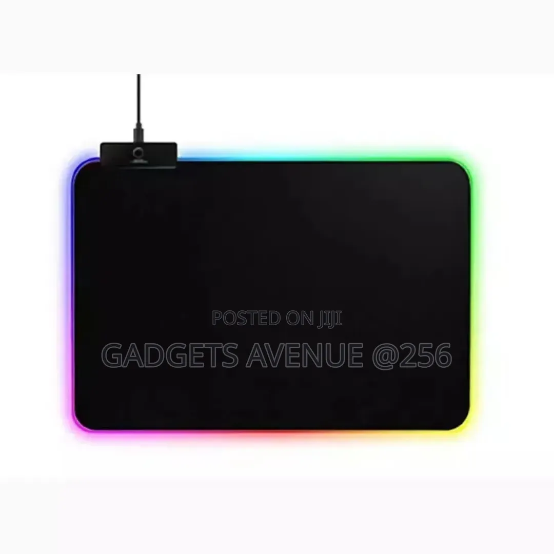 Usb-Powered RGB Led Gaming Mouse Pad Featuring Customizable Lighting M