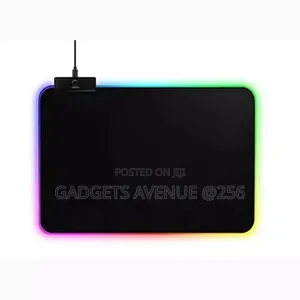 Usb-Powered RGB Led Gaming Mouse Pad Featuring Customizable Lighting M