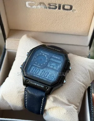 Brand New Original Casio Classy Unisex Digital Leather Strapped Watch