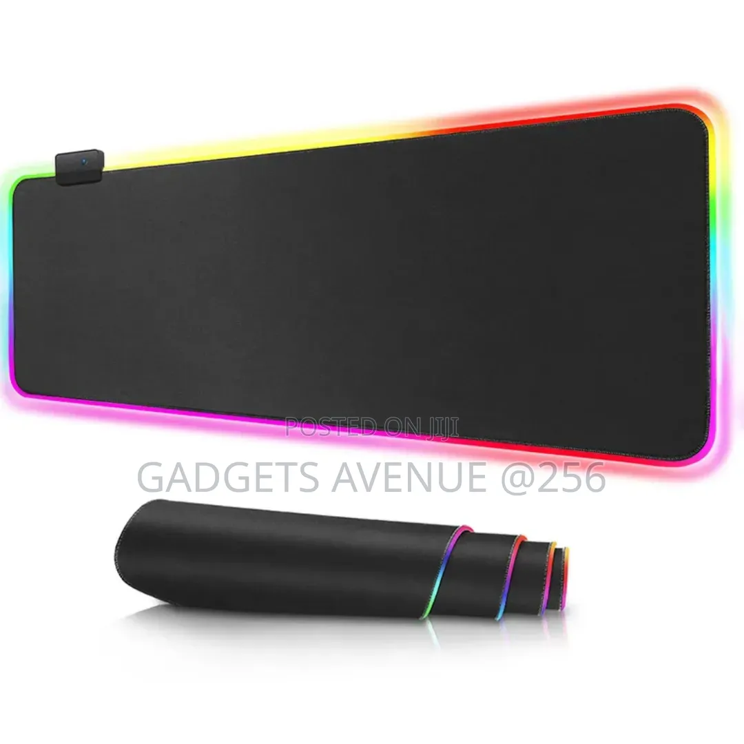 Gaming Mouse Pad Featuring Customizable Lighting Modes and a Non-Slip
