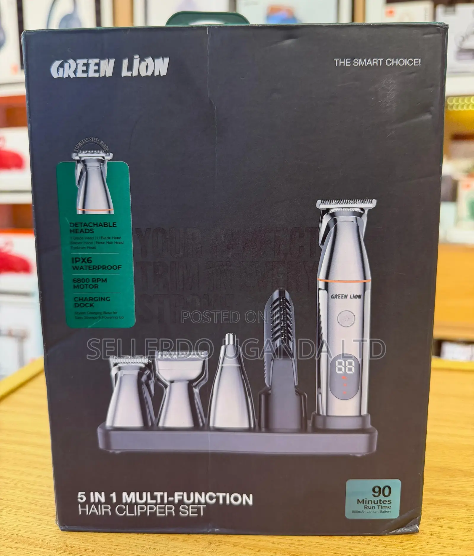 Green Lion 5 in 1 Multi-Function Hair Clipper Set