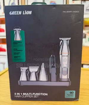 Green Lion 5 in 1 Multi-Function Hair Clipper Set
