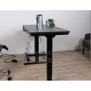 Adjustable Standing Desk With Memory Preset, T-Shaped Metal Bracket