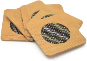 6-Piece Bamboo Coaster Sets for Hot Mug or Teapot Covers.