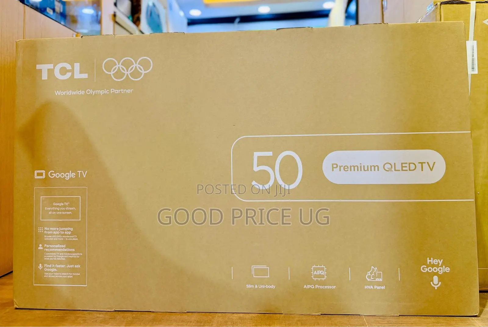 TCL 50" Premium Qled Google Smart Tv.