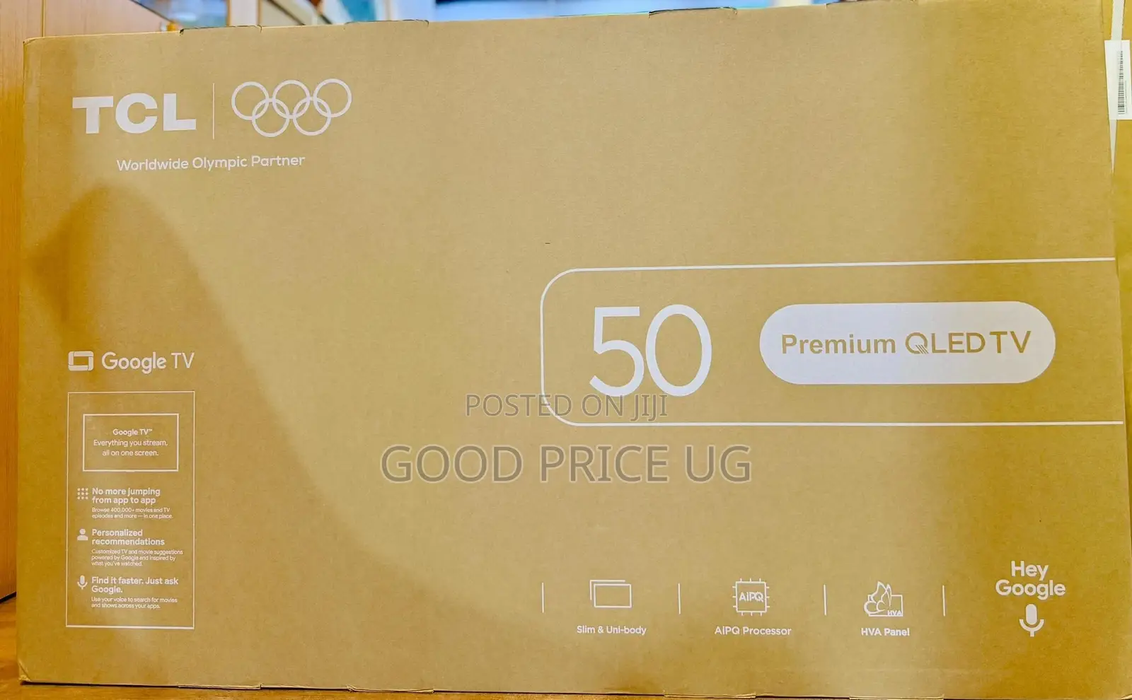 TCL 50" Premium Qled Google Smart Tv.