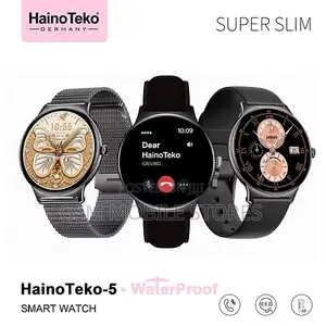 New Hainoteko-5 Amoled Smartwatch 3x Straps Bt Calling Smartwatch