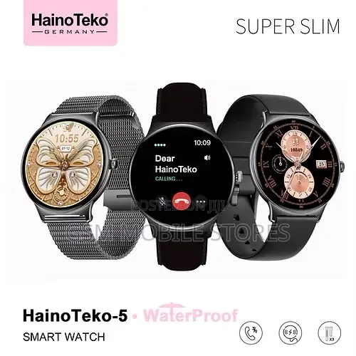 New Hainoteko-5 Amoled Smartwatch 3x Straps Bt Calling Smartwatch