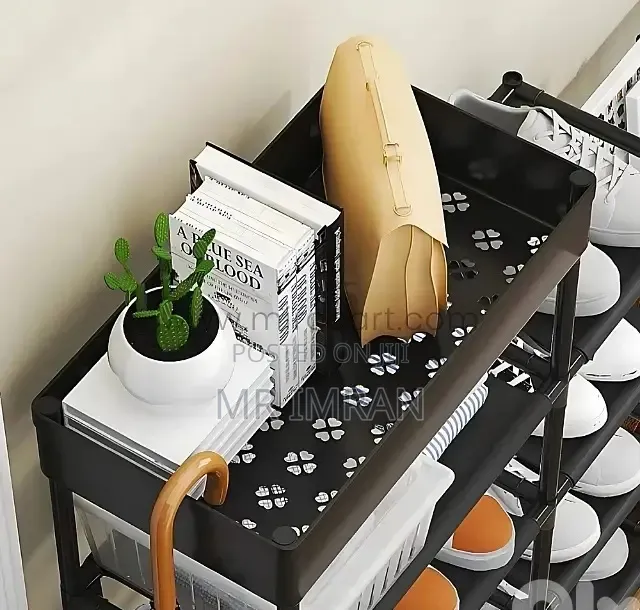 Four in One" L-Shaped Storage Shoe Rack