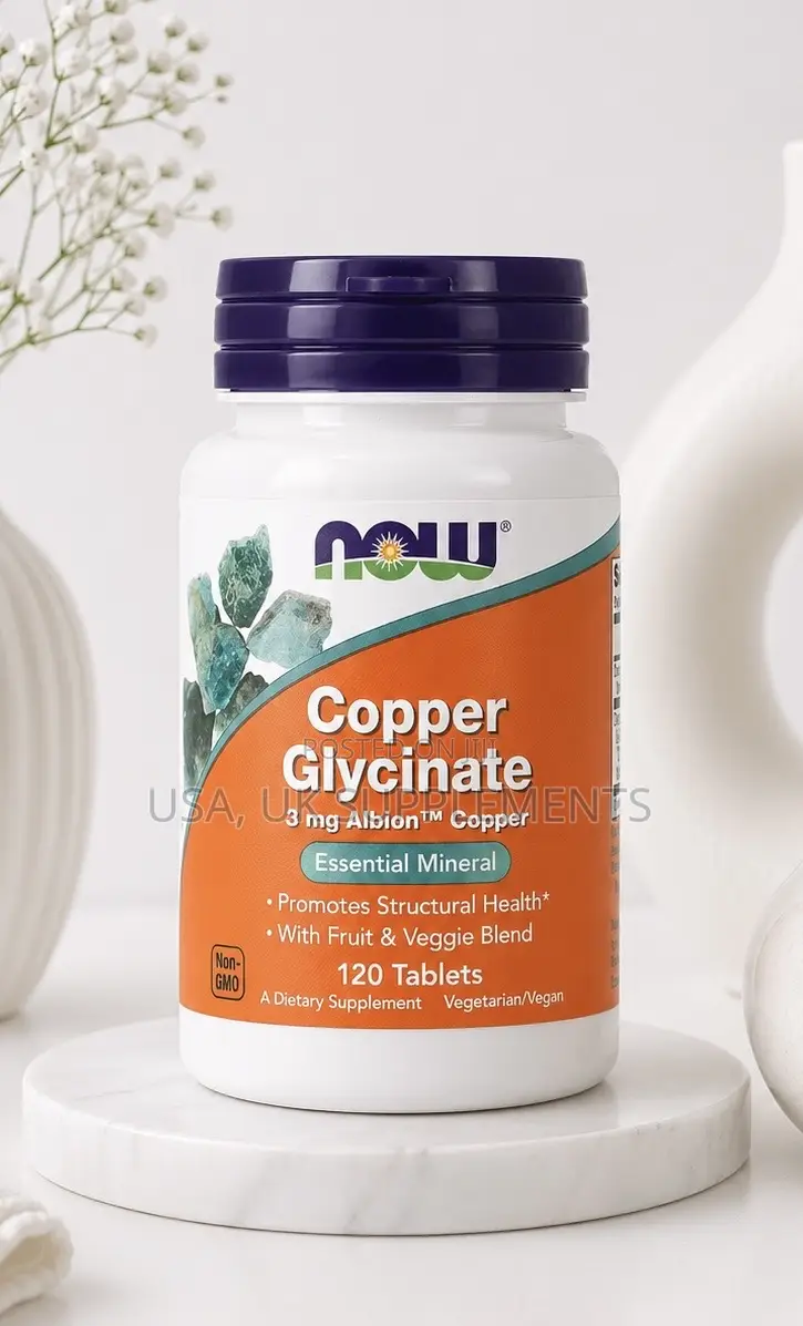 Now Copper Glycinate 3mg Albion Copper 120tablets
