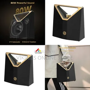 Bugani Brief Plus Portable 80w Powerful Bluetooth Speaker, 12 Hours
