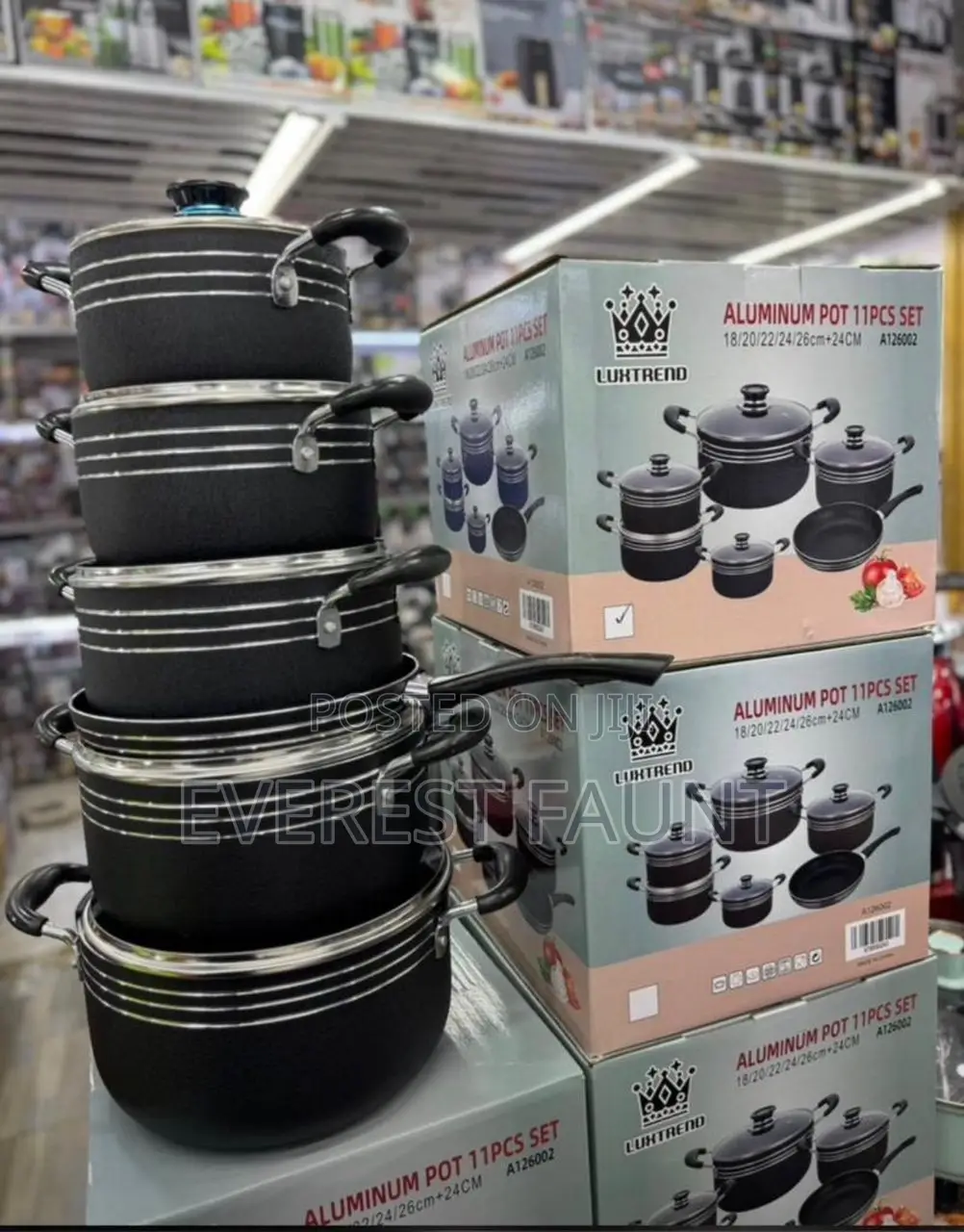 Aluminium Pots 11 PCS Set