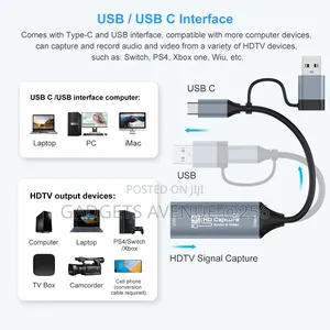  Hdmi Video Capture Card, Used to Record High-Definition