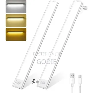 2pieces of Led Under Cabinet Lighting Usb Rechargeable, Motion Sensor