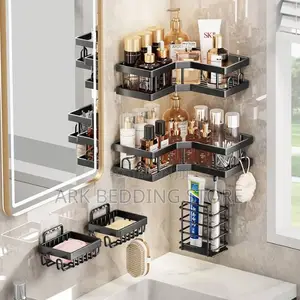Black 5 Pc Shower Caddy
