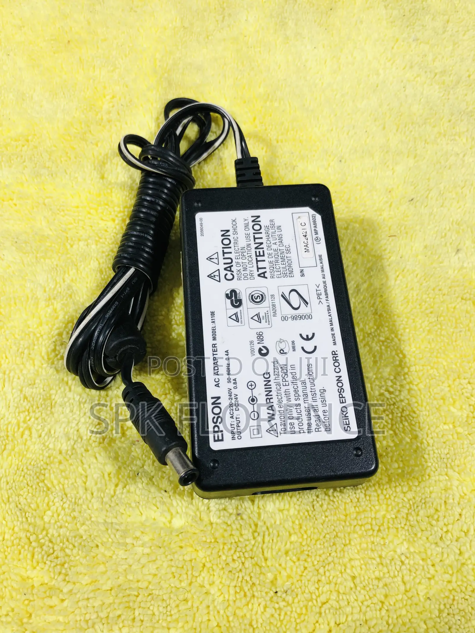 Epson Dc24v 0.08a. Adapter